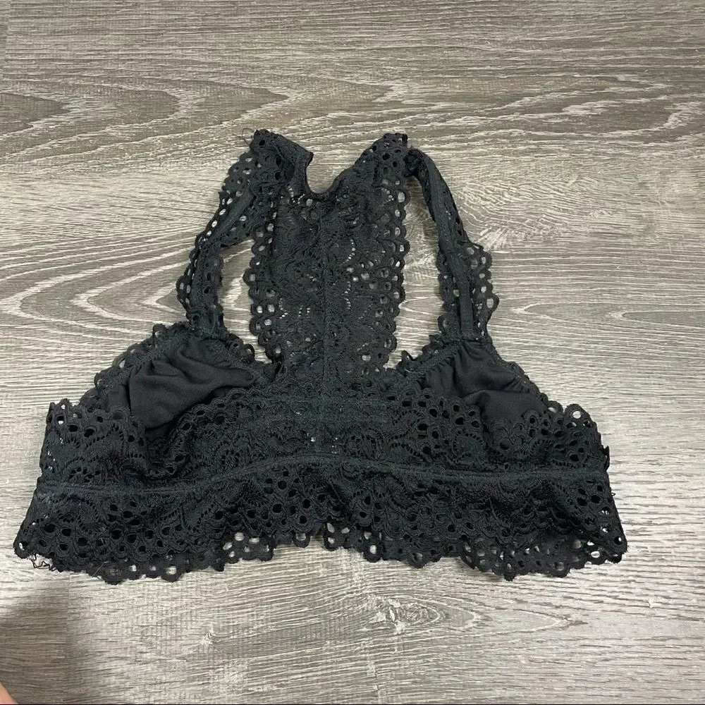 Altar’d State black racerback lace crochet bralette